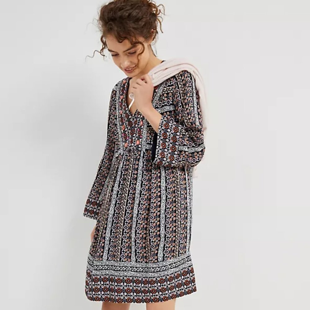 Maeve Naomi Embroidered Tunic Dress